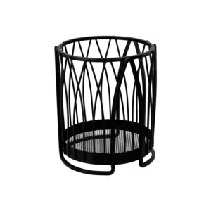 UTENSIL HOLDER TWIST ROUND BLK SPECTRUM UTENSIL HOLDER TWIST ROUND BLK SPECTRUM